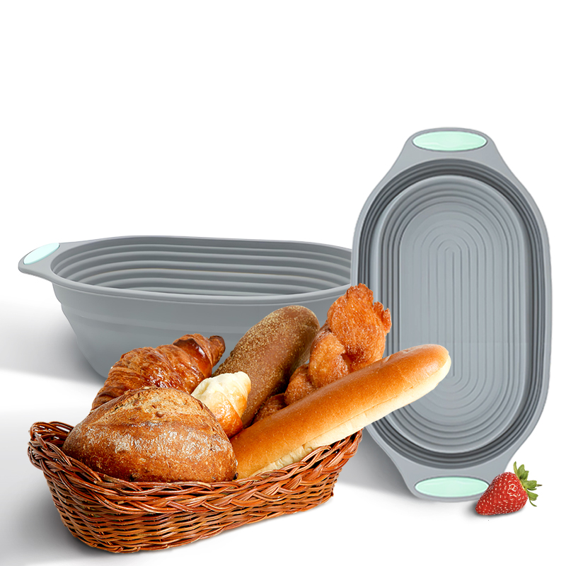 Commercial Kitchen Setup - 1 Stück Silikon Faltbarer Banneton Brotgärkorb