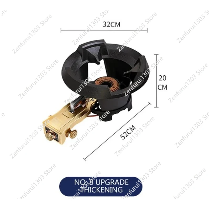 Commercial Kitchen Warmer - Gewerblicher Hochleistungs-Gasherd Einzelner Gasherd Wok-Brenner Energiesparender