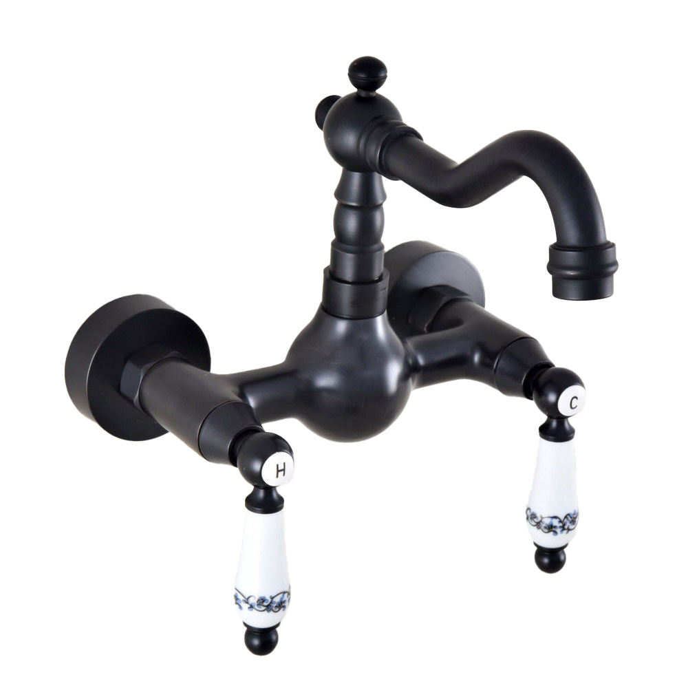 Commercial Kitchen Faucet - Schwarz Öl eingerieben Bronze Wand montiert
