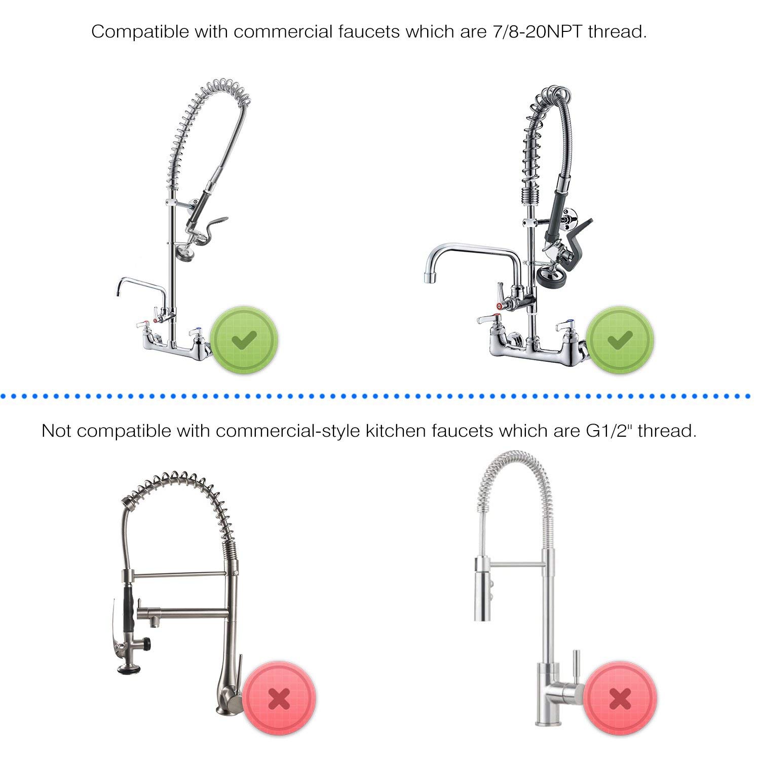 Commercial Kitchen Faucet - Auf Lager, Vorspülsprüher, kommerzielle Küchenarmaturteile, verchromt