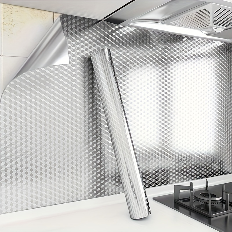Commercial Kitchen Wall - Aluminium-Küchensticker, wasserdicht, ölbeständig, feuerfest, hitzebeständig, leicht