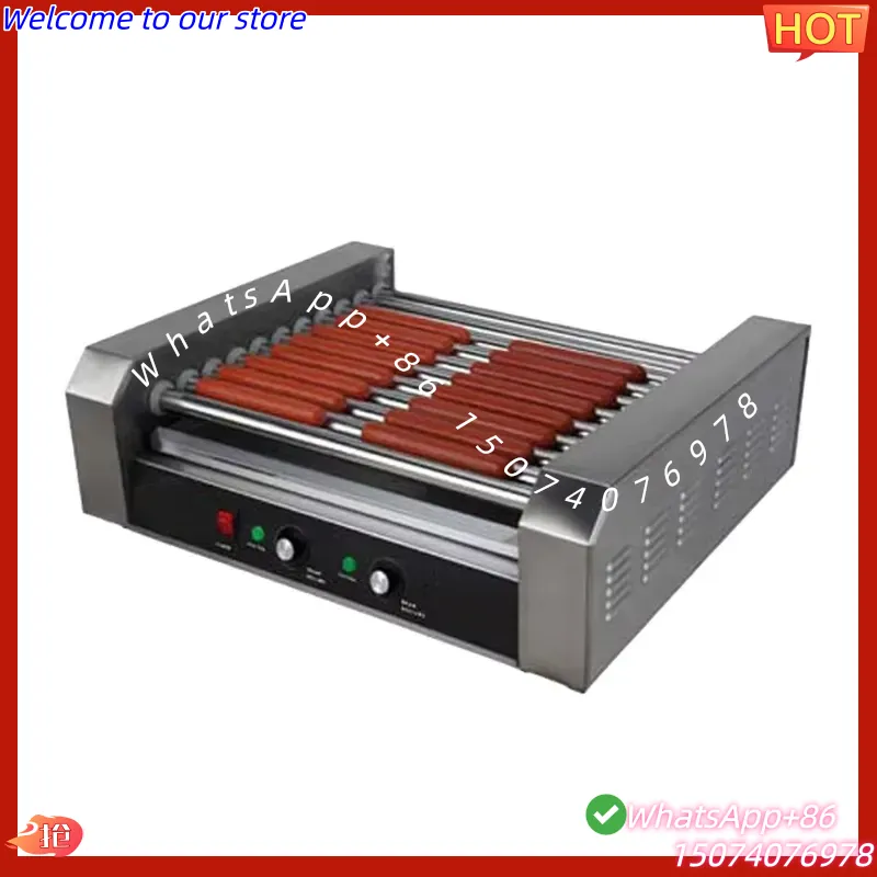 Hot Dog Roller Grill - 2026 11-Rollen Kommerzieller Elektrischer Würstchengrill Automatische