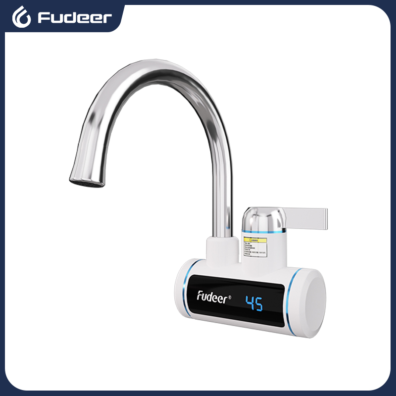 Commercial Kitchen Faucet - Fudeer Elektrischer Warmwasserbereiter, 220 V, Küchenarmatur,