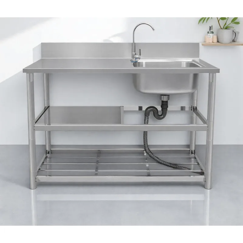 Freistehender Edelstahlspülbec – Commercial Kitchen Faucet Bewertung und Preis