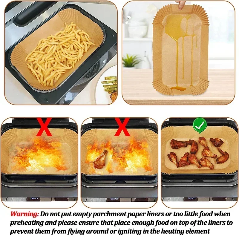 Einweg-Luftfritteusen-Papier,  – Commercial Kitchen Pots And Pans Bewertung und Preis