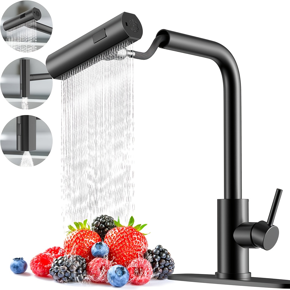 1-teiliger schwarzer Küchenarm – Commercial Kitchen Faucet Bewertung und Preis