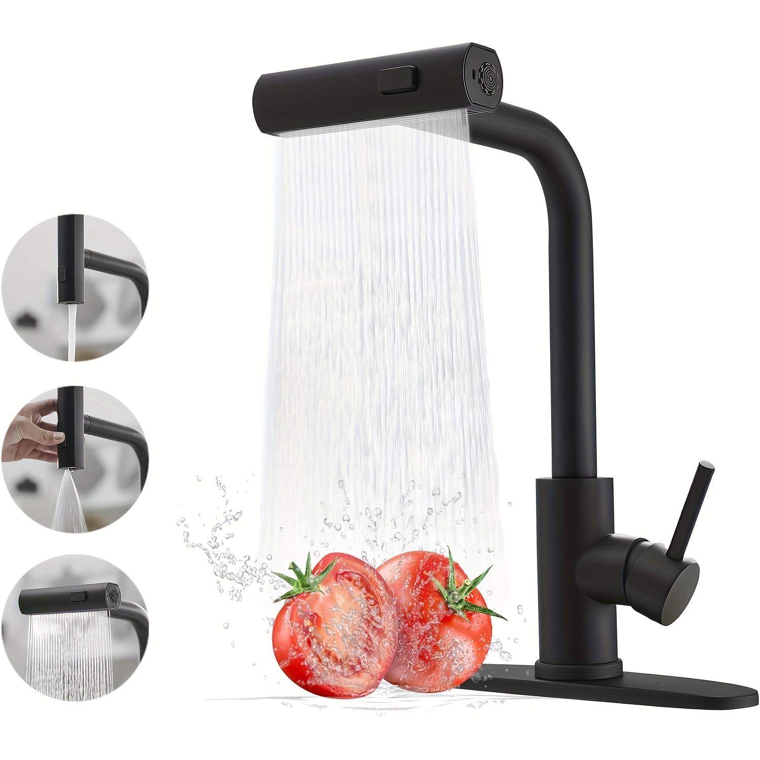 1-teiliger schwarzer Küchenarm – Commercial Kitchen Faucet Bewertung und Preis