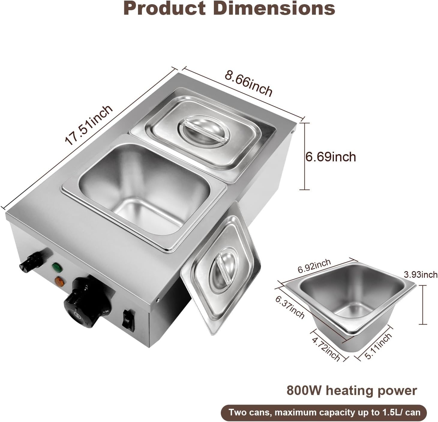 TWISTER.CK 1200W Schokoladensc – Commercial Kitchen Warmer Bewertung und Preis