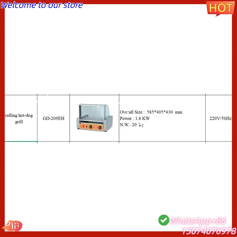 2026 Streetfood Elektro-Kocher – Hot Dog Roller Grill Bewertung und Preis