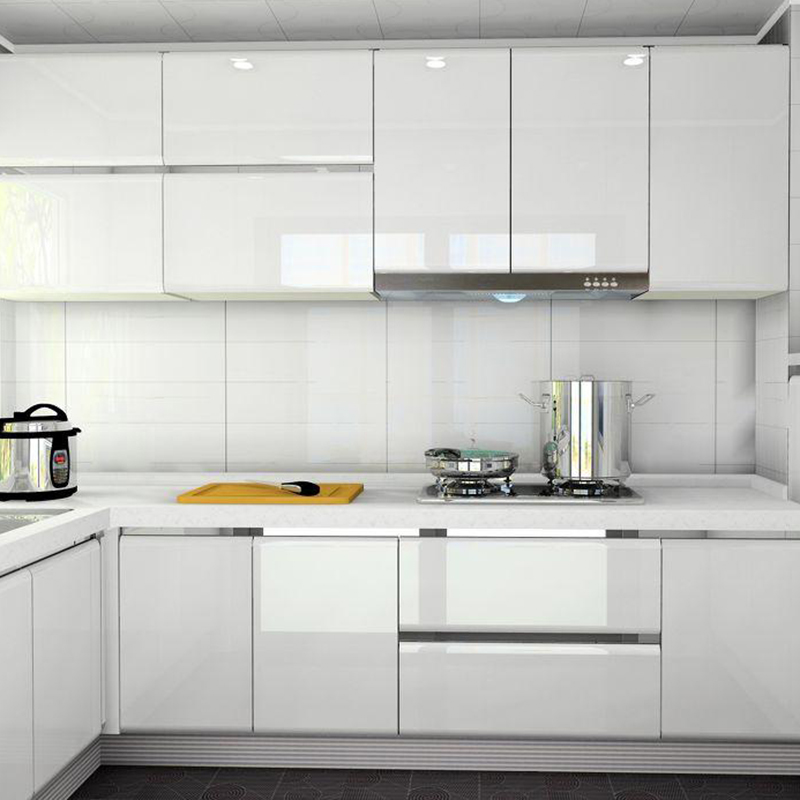 Glänzende weiße Schrank-Wandau – Commercial Kitchen Wall Bewertung und Preis