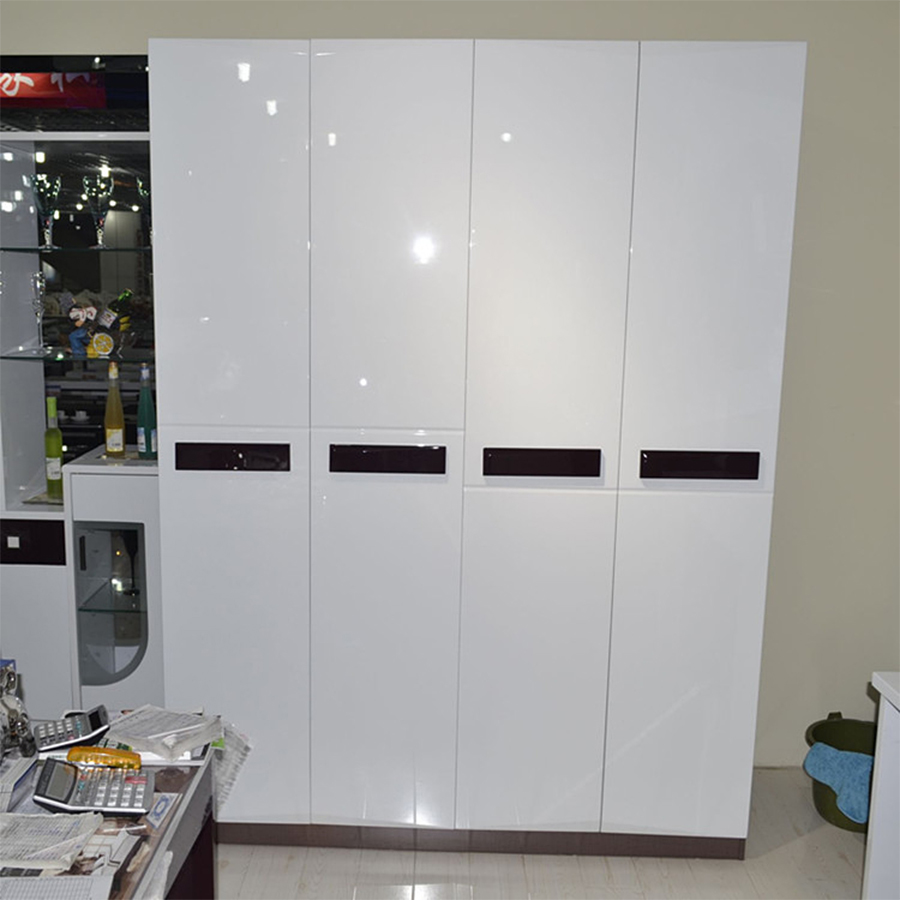 Glänzende weiße Schrank-Wandau – Commercial Kitchen Wall Bewertung und Preis